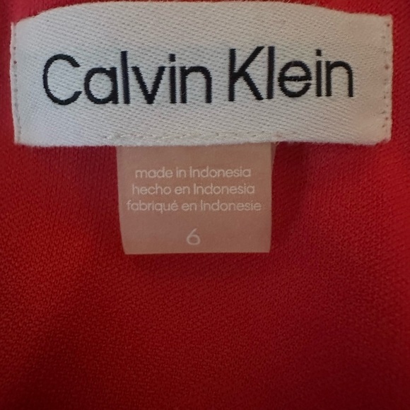 Calvin Klein floral flutter sleeve dress size 6 - Picture 3 of 3